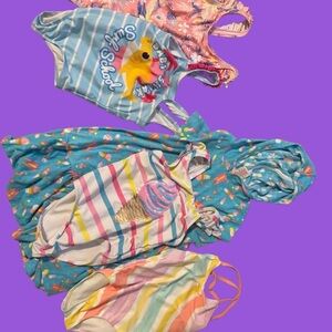 Colorful Kids' Swimsuit Set